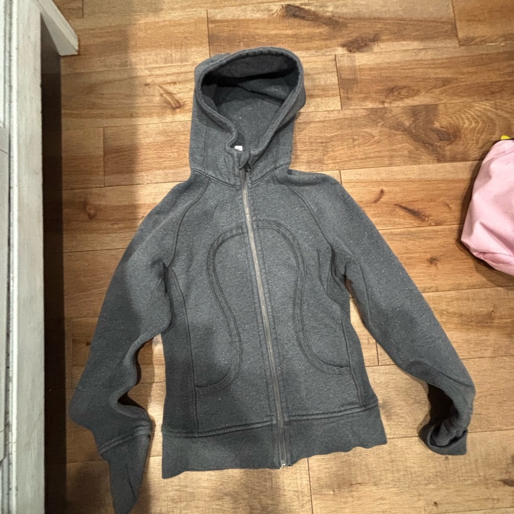 lululemon athletica Gray scuba zip up  Jacket